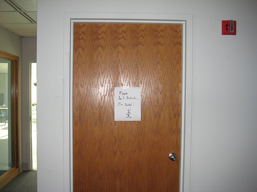 Don't Disturb ... I'm naked!